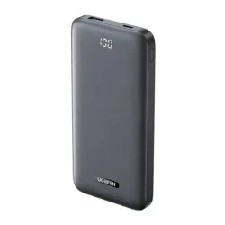 UGREEN 10000mAh 20W Two-Way Fast Charging Power Bank Black – Compact PD 20W power bank with dual ports, available at Dove Computers.