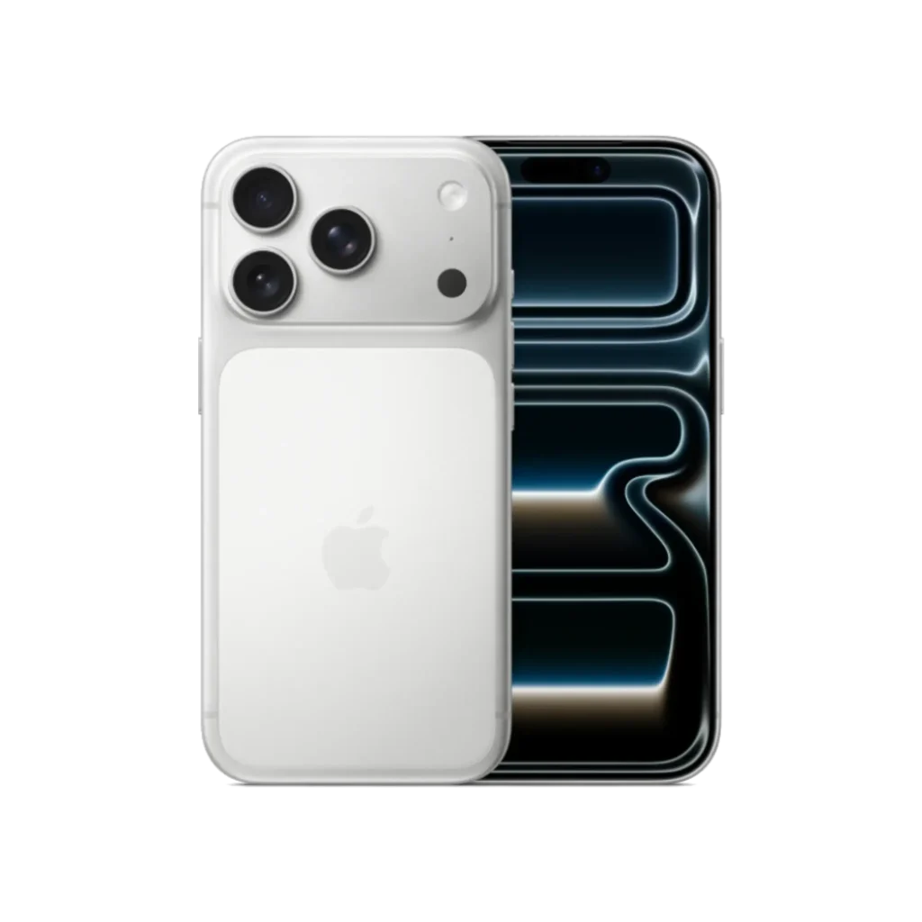 Apple iPhone 17 Pro 5G with 6.3-inch Super Retina XDR OLED display, A19 Pro chip, and advanced 48MP triple-camera system.