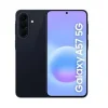 Samsung Galaxy A57 5G smartphone with a 6.7-inch Super AMOLED+ 120Hz display, Exynos 1680 processor, and 50MP triple-camera system.