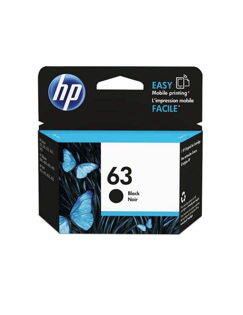 Hp 63 Black Cartridge Ink Cartridge