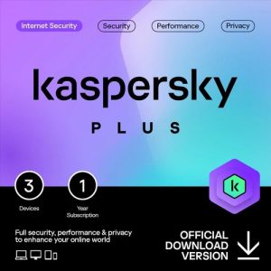 Kaspersky plus(internet security) 3 user license