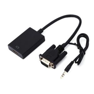 HDMI to VGA Male Converter With Audio Cable