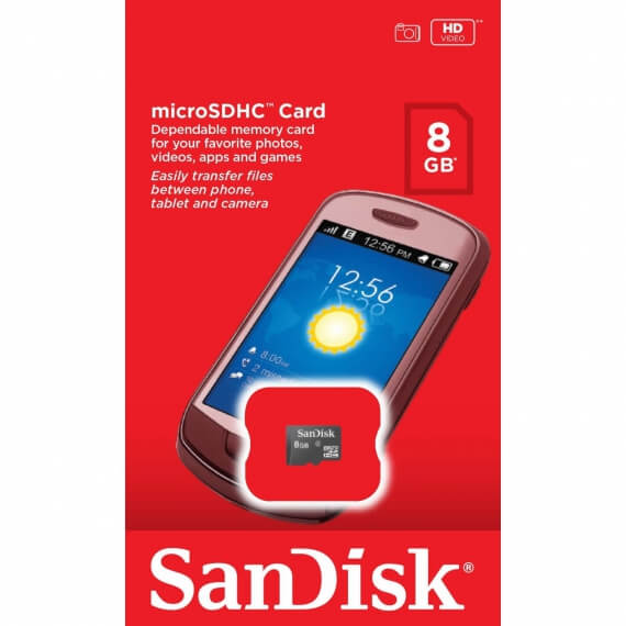SanDisk MicroSD HC 8GB