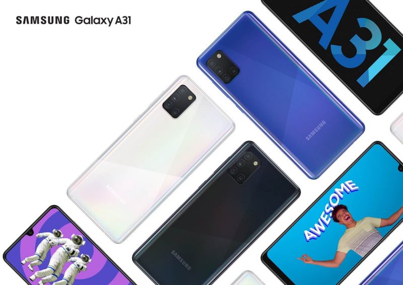 samsung a31 display size