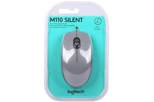 Logitech USB Silent Mouse M110S(Grey)-bluetooth