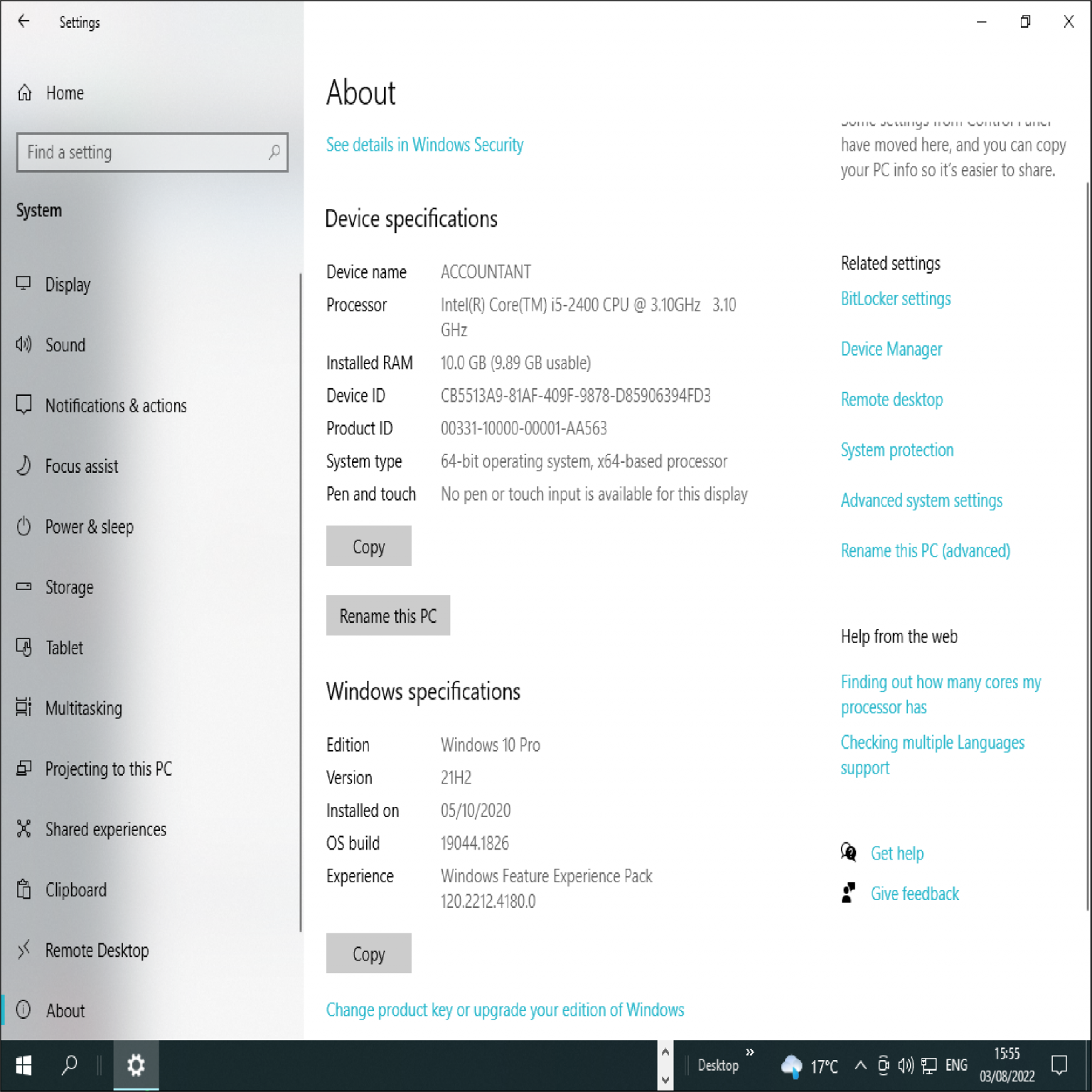 How To Check Your PC's Specs and What They Mean - Dove Computers