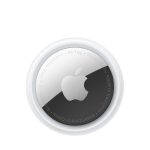 Apple AirTag 1 Pack circular white tracker for locating lost items, featuring Bluetooth, Precision Finding, and Find My app support.