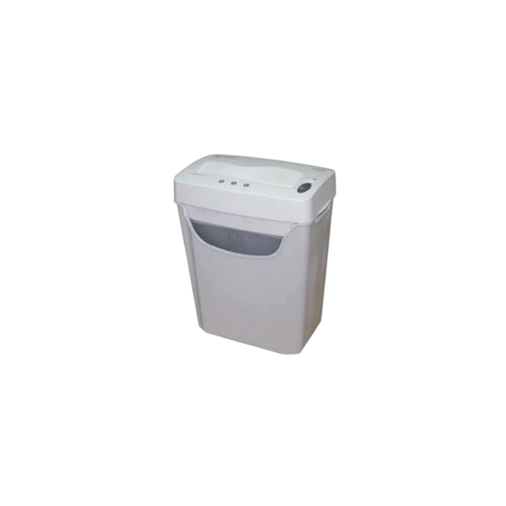 Atlas CC0540 6‑Sheet Cross‑Cut Paper Shredder – Compact P-4 shredder with 14L bin, ideal for home or office use. Now at Dove Computers.