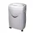 Image showing Atlas SC0540 5 Sheets Strip Cut Paper Shredder in compact black design with transparent waste bin.