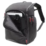 Canon Camera Backpack EDC-1 – Black water-resistant camera bag with padded compartments, available at Dove Computers.