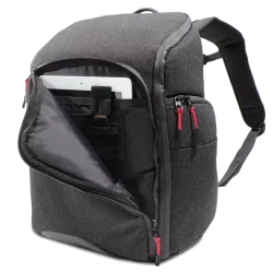 Canon Camera Backpack EDC-1 – Black water-resistant camera bag with padded compartments, available at Dove Computers.