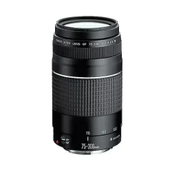 Canon EF 75-300mm f/4-5.6 III USM – Lightweight telephoto zoom lens with fast USM autofocus, available at Dove Computers.