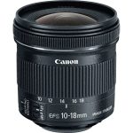 Canon EF-S 10-18mm f/4.5-5.6 IS STM lens – ultra-wide-angle zoom with IS and silent STM motor, available at Dove Computers.