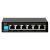 D-Link DGS-F1006P 6-port gigabit PoE switch with 4 long-reach PoE ports and 2 uplink ports, fanless metal housing—available at Dove Computers.