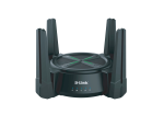 D-Link AX6000 Wi-Fi 6 dual-band router with 4 external antennas, 2.5G WAN port, and quad-core performance—available at Dove Computers.