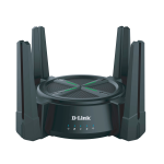 D-Link AX6000 Wi-Fi 6 dual-band router with 4 external antennas, 2.5G WAN port, and quad-core performance—available at Dove Computers.