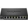 D-Link DGS-1100-08P 8-Port Smart Managed PoE Gigabit Switch with fanless metal casing, 64W power budget, and advanced VLAN support—available at Dove Computers.