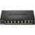 D-Link DGS-1100-08P 8-Port Smart Managed PoE Gigabit Switch with fanless metal casing, 64W power budget, and advanced VLAN support—available at Dove Computers.