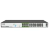 D-Link DGS-F1026P 26-Port Gigabit PoE Switch with 24 PoE+ ports, 8 long reach PoE up to 250m, and 2 SFP uplinks—available at Dove Computers.