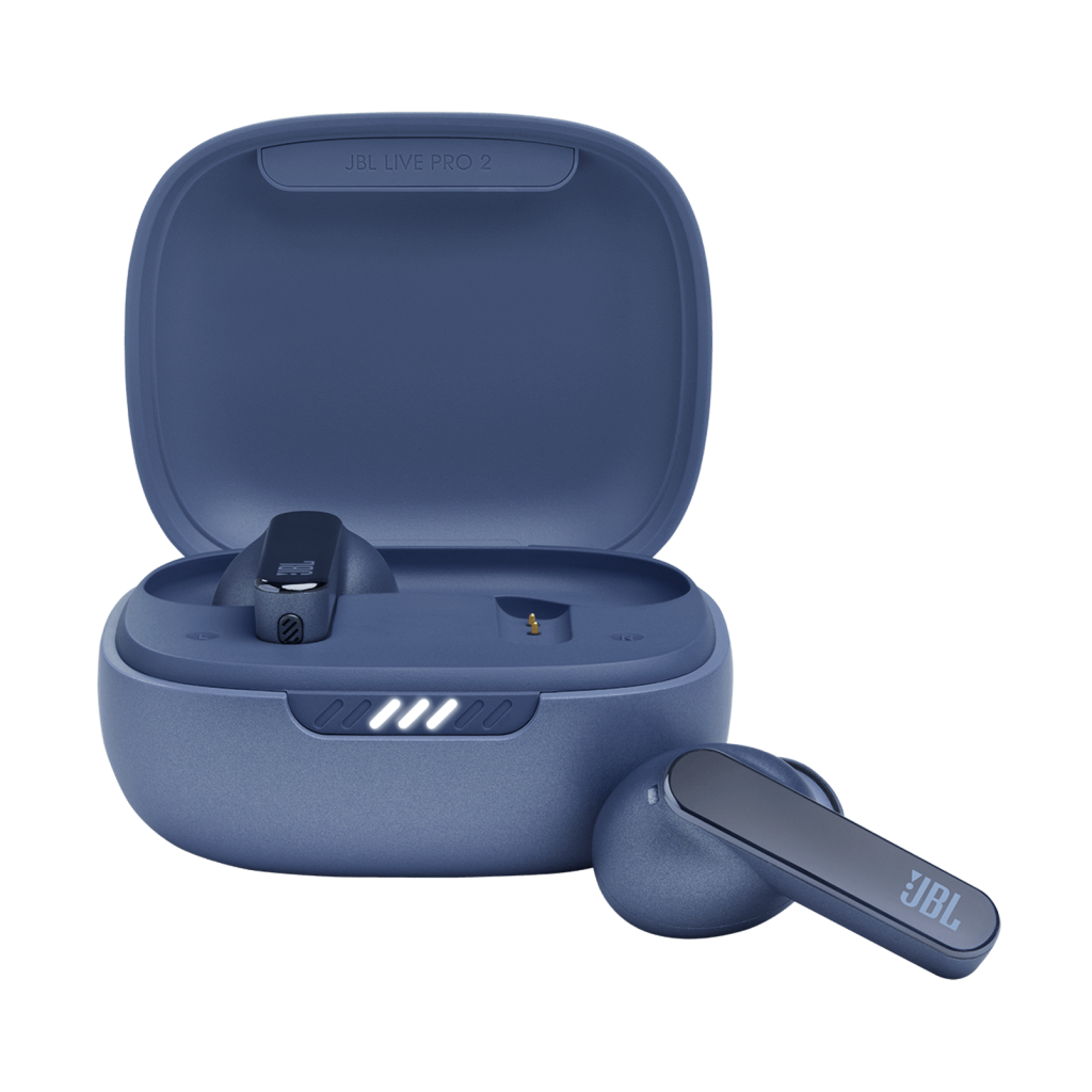 JBL Live Pro 2 TWS true wireless earbuds with Adaptive Noise Cancelling, ergonomic fit, 6-mic call clarity, and 40-hour battery life.