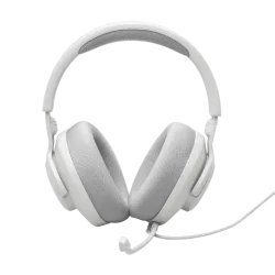 JBL Quantum 100 wired gaming headset with detachable boom mic, soft memory foam ear cushions, and 3.5mm plug for PC, PlayStation, Xbox, and more.