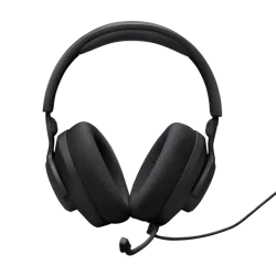 JBL Quantum 100 M2 wired gaming headset with 40mm drivers, detachable mic, and memory foam cushions—available now at Dove Computers.