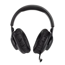 JBL Quantum 350 wireless gaming headset with boom mic, memory foam earcups, and 2.4GHz lag-free connection, ideal for immersive gameplay.
