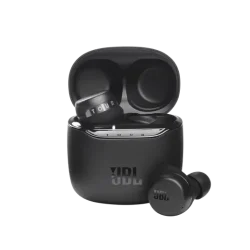 JBL Tour Pro+ TWS wireless earbuds with adaptive noise cancelling, beamforming microphones, and ergonomic in-ear design in a compact charging case.