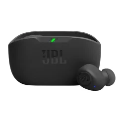 JBL Wave Buds true wireless earbuds with JBL Deep Bass Sound, ergonomic in-ear fit, 32-hour battery life, and ambient-aware listening mode.