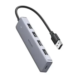 UGREEN 4-Port USB-A 3.0 Hub with USB-C & USB-A Interface – 1M Black CR113