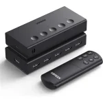 UGREEN 5-In 1-Out HDMI Switch (CM568) with 4K@60Hz support, remote control, and wide device compatibility – available at Dove Computers.