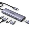 UGREEN 5-in-1 USB-C Multifunction Adapter – CM511 with 3 USB-A ports, 4K HDMI, and 100W PD, available at Dove Computers.