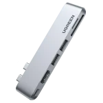 UGREEN 6-in-2 USB-C Multifunction Adapter CM380 – Thunderbolt 3 hub with HDMI, USB 3.0, SD/TF readers for MacBook, available at Dove Computers.