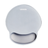 UGREEN Ergonomic Mouse Pad with Wrist Rest – Grey – memory foam wrist support with smooth Lycra surface and anti-slip base for precision control.
