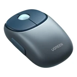 Blue UGREEN FUN+ Wireless & Bluetooth Rechargeable Mouse with silent clicks and USB-C charging