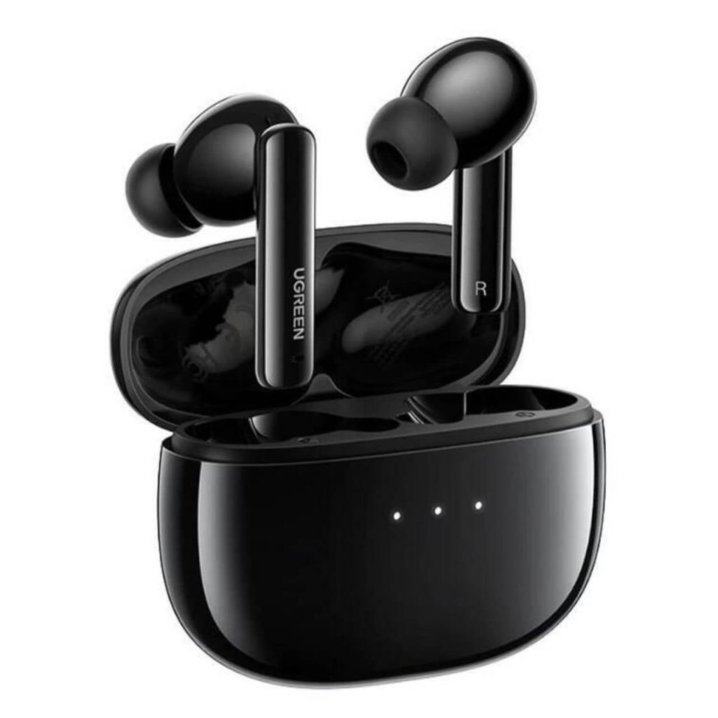 UGREEN HiTune T3 ANC Wireless Earbuds Black – Noise-cancelling earbuds with deep bass, 24-hour battery, and Bluetooth 5.2 at Dove Computers.