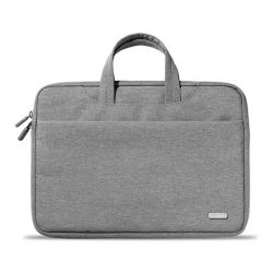 UGREEN Laptop Carry Case 14-14.9'' Grey – LP437 with waterproof build, fleece lining, and front accessory pocket for laptops and daily essentials.
