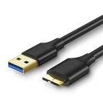UGREEN USB-A 3.0 to Micro USB 3.0 Cable 0.5m Black – High-speed data transfer and fast charging cable for external devices – Dove Computers.