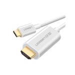 UGREEN USB-C to HDMI Cable 1.5m White – 4K UHD 60Hz cable for laptops, tablets, and TVs, available at Dove Computers.