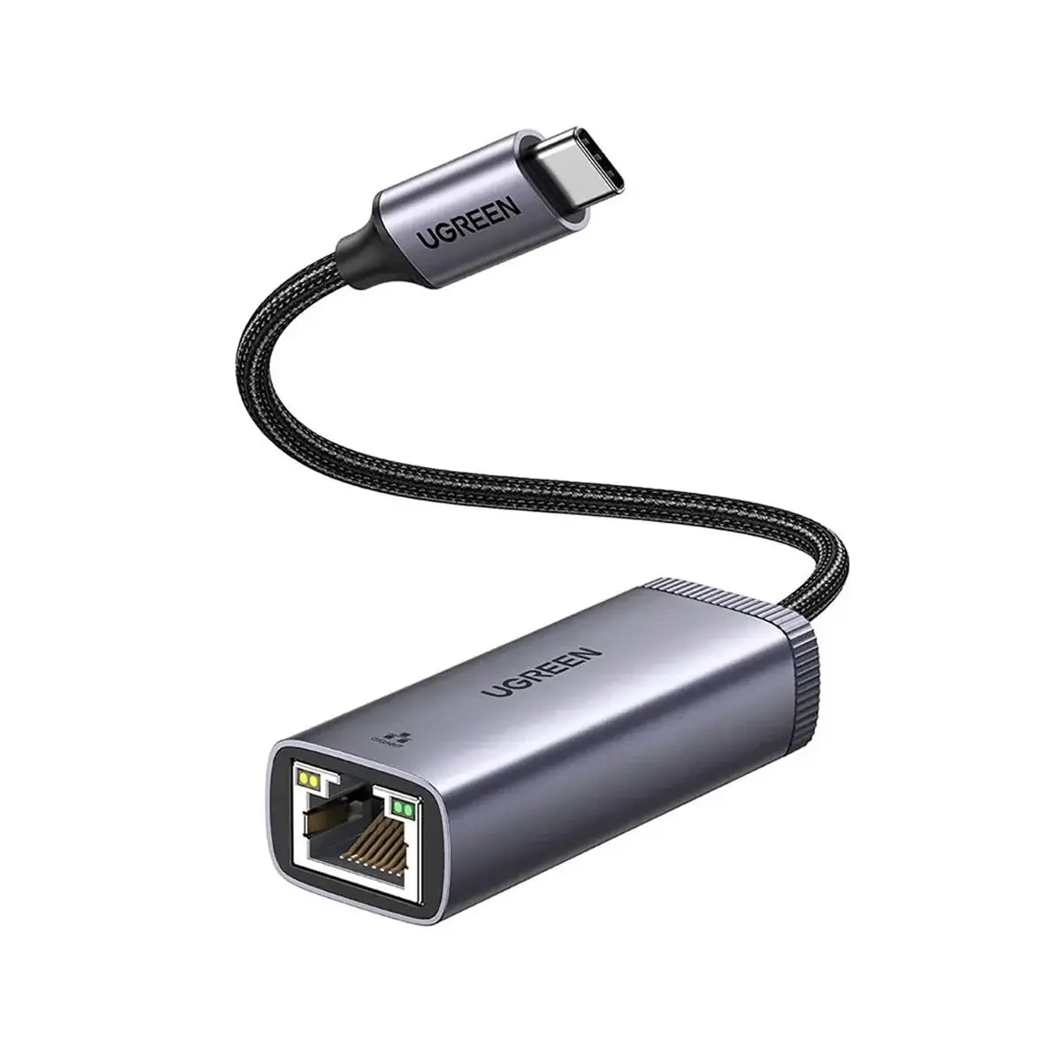 UGREEN USB-C to RJ45 Gigabit Ethernet + USB-A 3.0 Adapter UGREEN USB-C to RJ45 Ethernet + 3 USB-A 3.0 Adapter – Compact hub for laptops, available at Dove Computers.