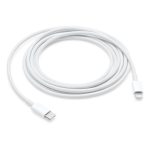 Apple USB-C to Lightning Cable 2M white charging cable for fast charge and data sync, compatible with iPhones, iPads, and Apple accessories.