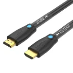 VENTION HDMI Cable Black – Durable HDMI cable with 4K support and gold-plated tips, sold at Dove Computers.
