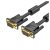VENTION VGA(3+6) Male to Male Cable with Ferrite Cores – black VGA cable with anti-interference ferrite rings, supporting Full HD displays.
