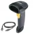 Zebra Symbol LS2208 1D handheld laser barcode scanner with ergonomic grip and hands-free stand, available at Dove Computers.