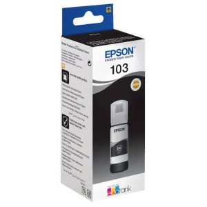 Epson 103 Black Ink Cartridge – High-yield refill bottle for Epson EcoTank printers available at Dove Computers.