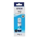 EPSON 112 Cyan Ink Cartridge – High-yield cyan ink bottle for Epson EcoTank printers, designed for smudge-free, water-resistant printing. Available at Dove Computers.