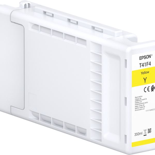 Epson T41F440 Yellow 350ml Ink Cartridge – High-capacity UltraChrome XD2 pigment ink for bright, durable color printing on Epson T-Series printers.