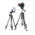 UGREEN LP661 Professional Tripod with camera mounted and phone holder extended on a white background