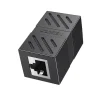 UGREEN RJ45 Network Keystone Jack Inline Coupler Female to Female Black – Ideal for gigabit Ethernet cable extensions, keystone compatible.