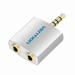 VENTION 3.5mm Audio & Mic Splitter Adapter – dual female ports from single jack for headset use – available at Dove Computers.